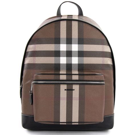 zoella burberry backpack|Check Backpack in Dark birch brown .